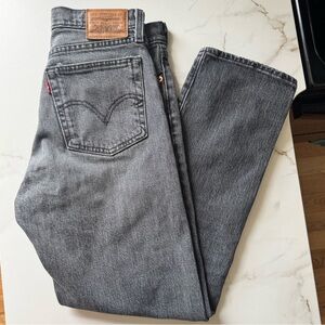 Levi's Premium Gray Wedgie Straight Jeans